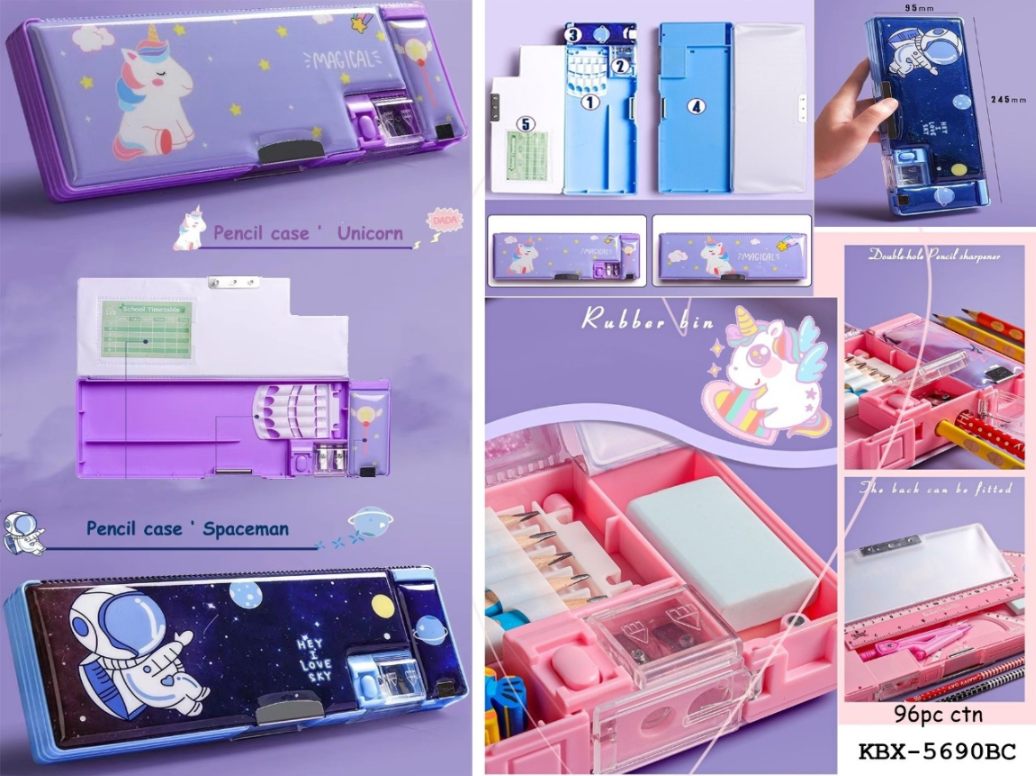 Pencil Box For Kids -Colorful and Multifunctional