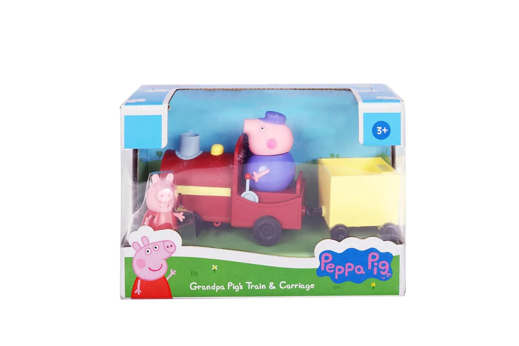 Hasbro Peppa Pig Grandpa's Train and Carriage Playset - Multicolor