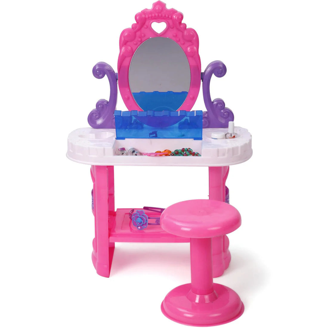 Mamma Mia My Beauty Vanity Set 3+ Age, Dressing Table, Stool, Beautiful Dressing Items