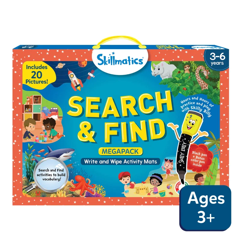 Skillmatics Search And Find Megapack, Activity Mats for kids