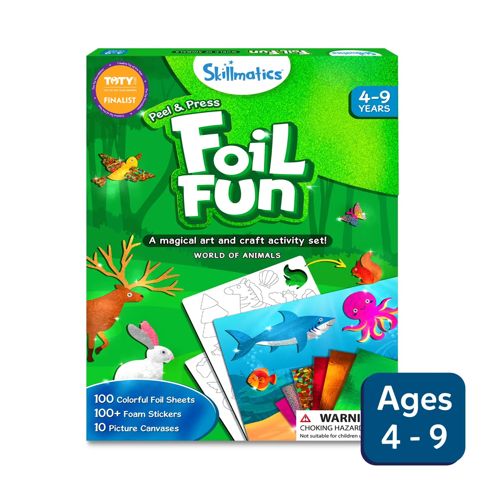 Foil Fun - World Of Animals | No Mess Art Kit - Multicolor