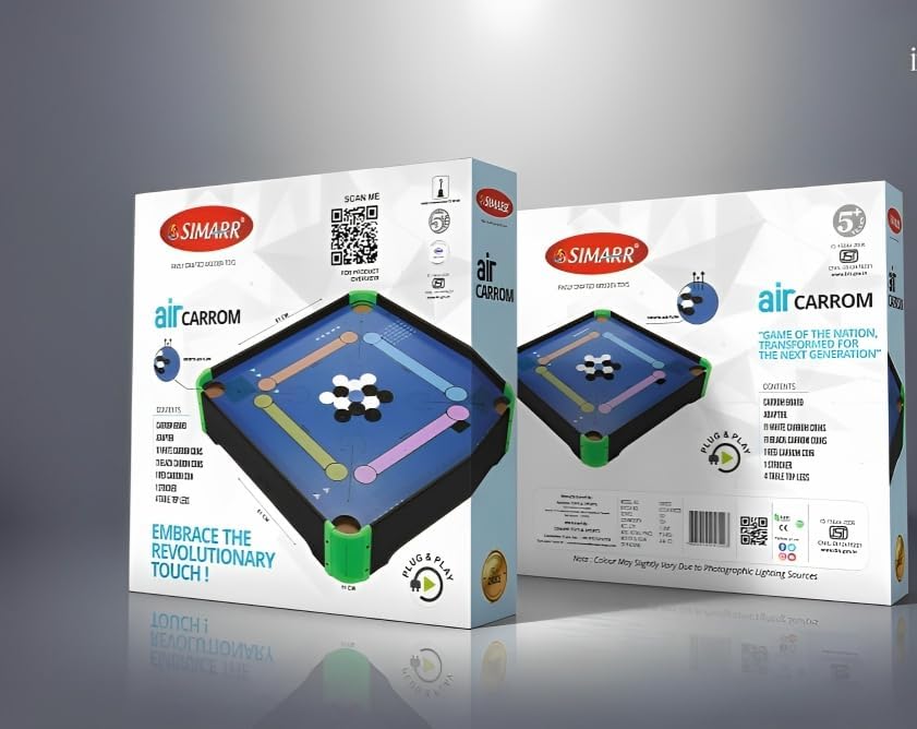 Simarr Air Carrom for Kids Big Size | Electric Powered | Air Carrom Table for Kids & Adults | Indoor Outdoor Game
