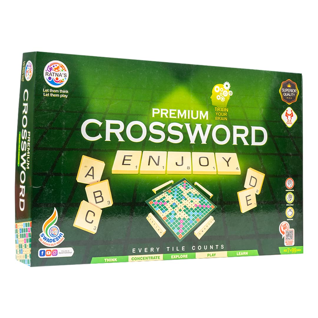 Ratna's Premium Crossword Educational Word Game - Multicolor