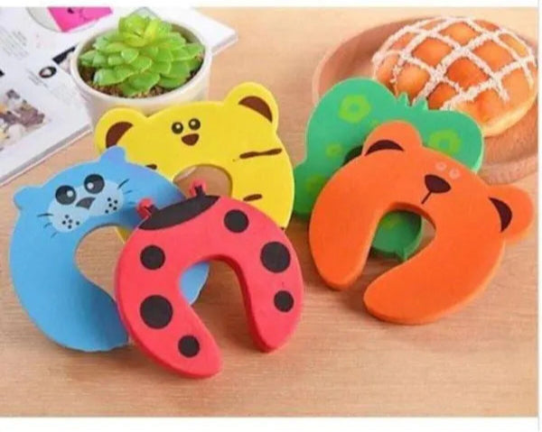 Animal Themed Door Stopper - Foam Door Stop, Baby Finger Pinch Guard - Pack of 1 Pcs Contains 2 Pcs Door Stopper