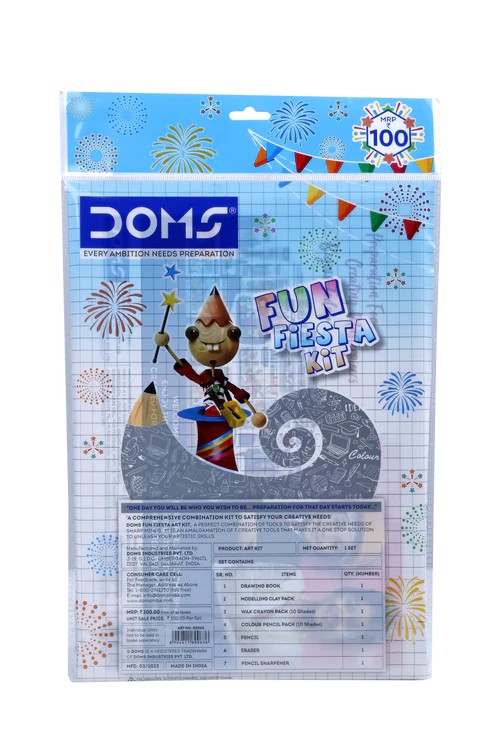 Doms Fun Fiesta Kit - Multicolor - Pack of 3 Pcs