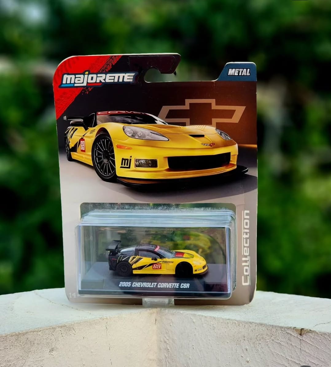 Majorette - 2005 Chevrolet Corvette C6R - Yellow - Collector Edition