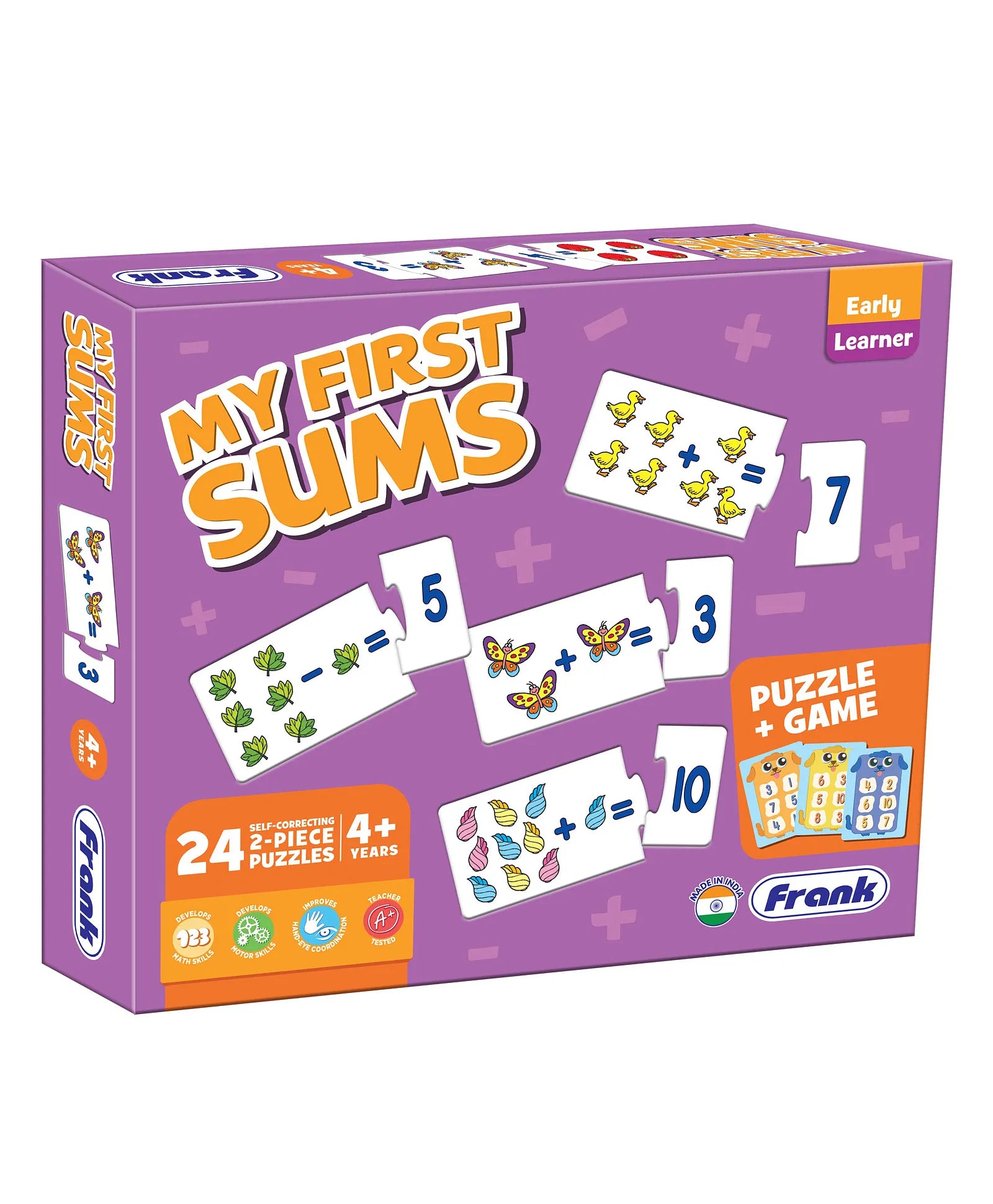 Frank Early Learner My First Sums Puzzle Game - Multicolor
