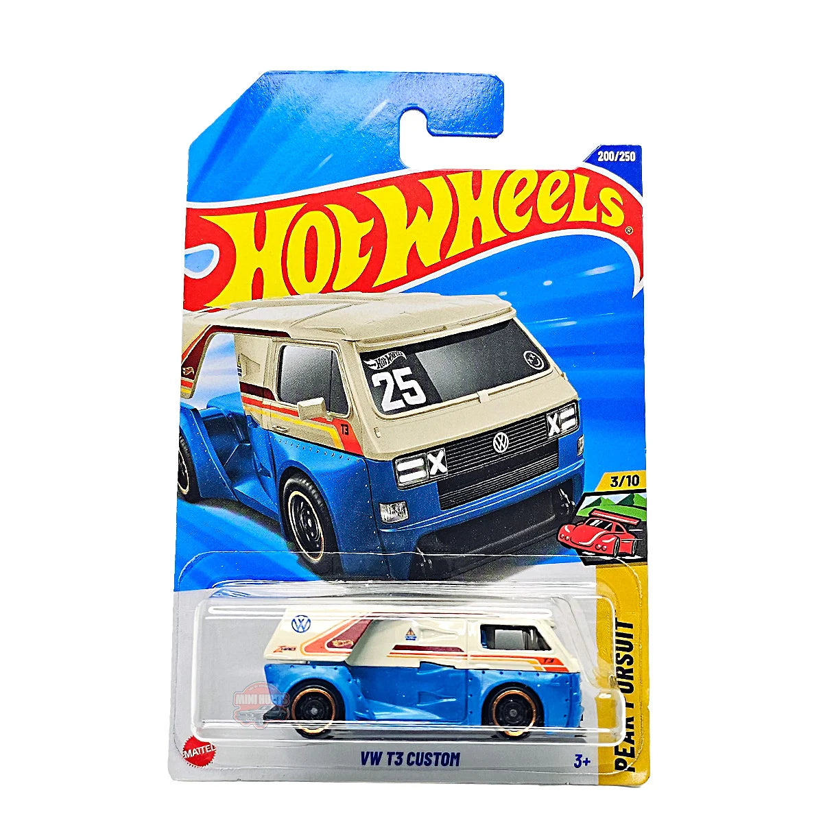 Hot Wheels Mainline - L Case 2025 - VW T3 Custom - HW Peak Pursuit - Long Card
