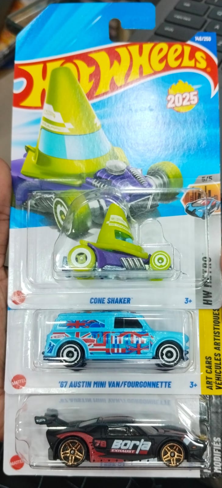 Hot Wheels Mainline - N Case (2025) - Combo Pack of 3 Cars - Long Card