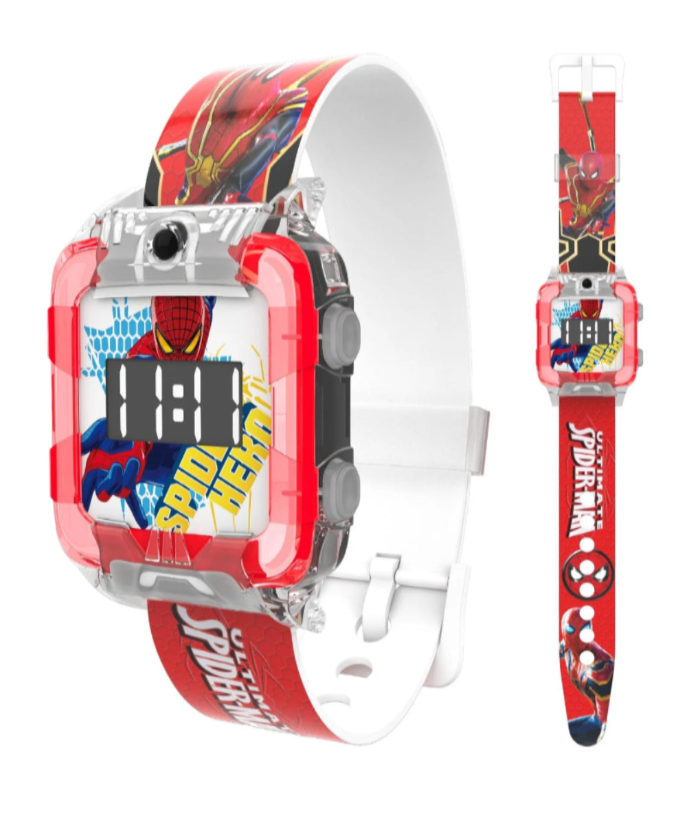 Spiky Spiderman Square Digital Watch for Kids Boys and Girls | Best Gift for Kids