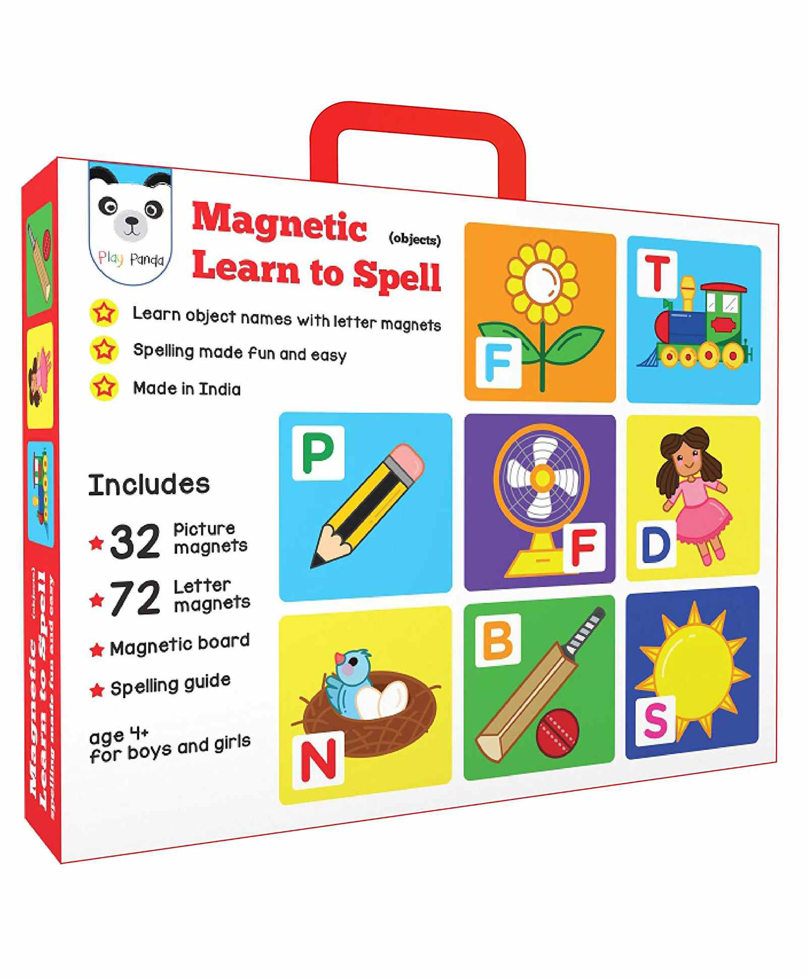 Play Panda Magnetic Learn To Spell Objects