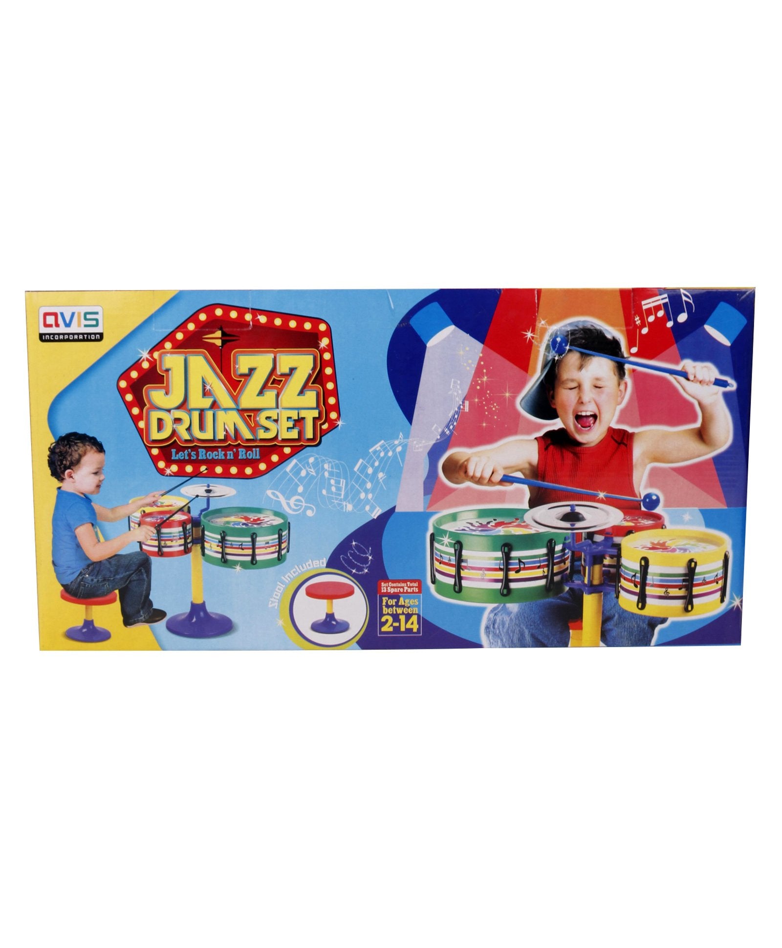 Ratnas Jazz Drum Set - Multicolor