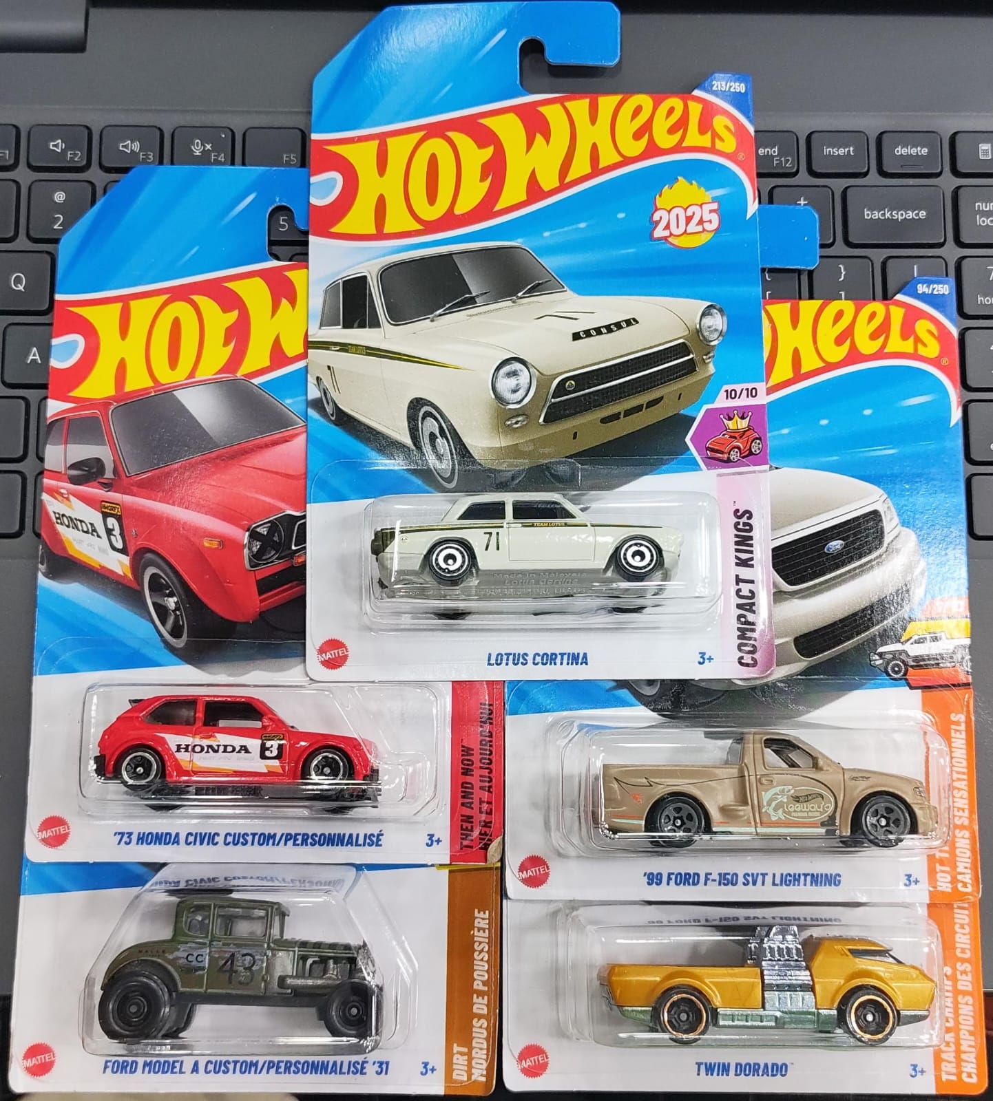 Hot Wheels Mainline - Combo Pack of 5 Cars - Long Card - M Case 2025