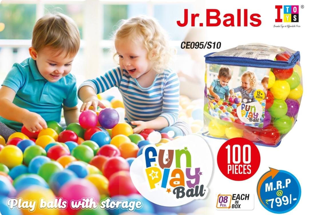 Itoys Fun Play Balls For Kids - Multicolor - Assorted