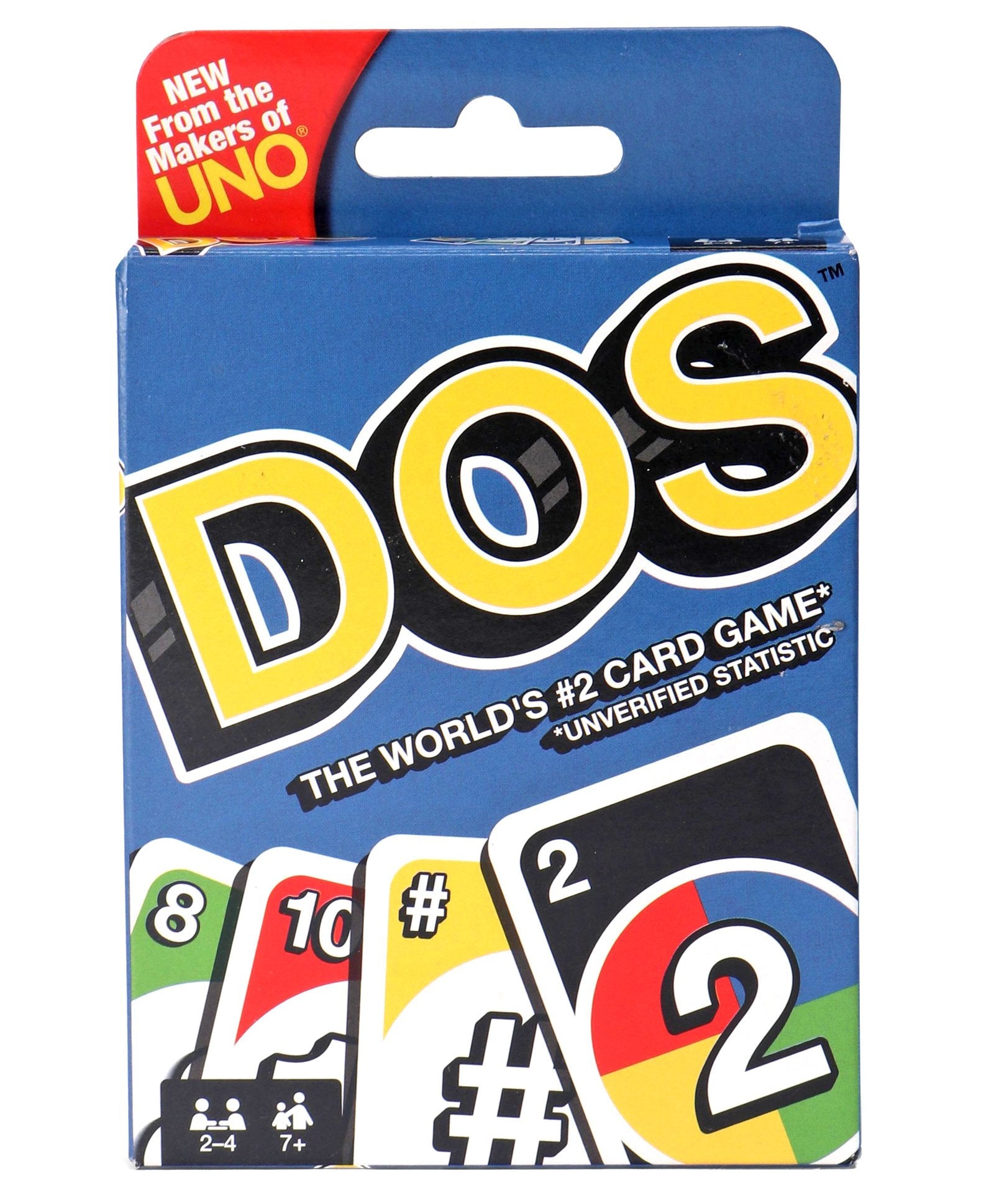 Mattel UNO DOS Card Game With Customizable Cards - Multicolor