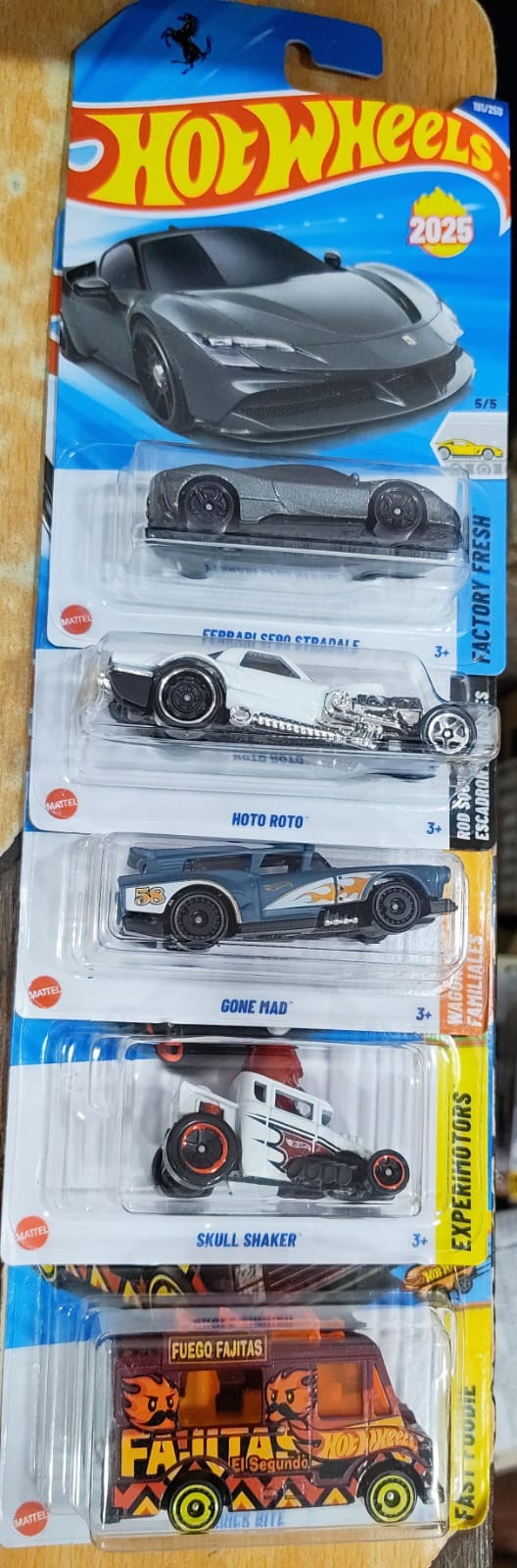 Hot Wheels Mainline - P Case 2025 - Combo Pack of 5 Cars - (2)