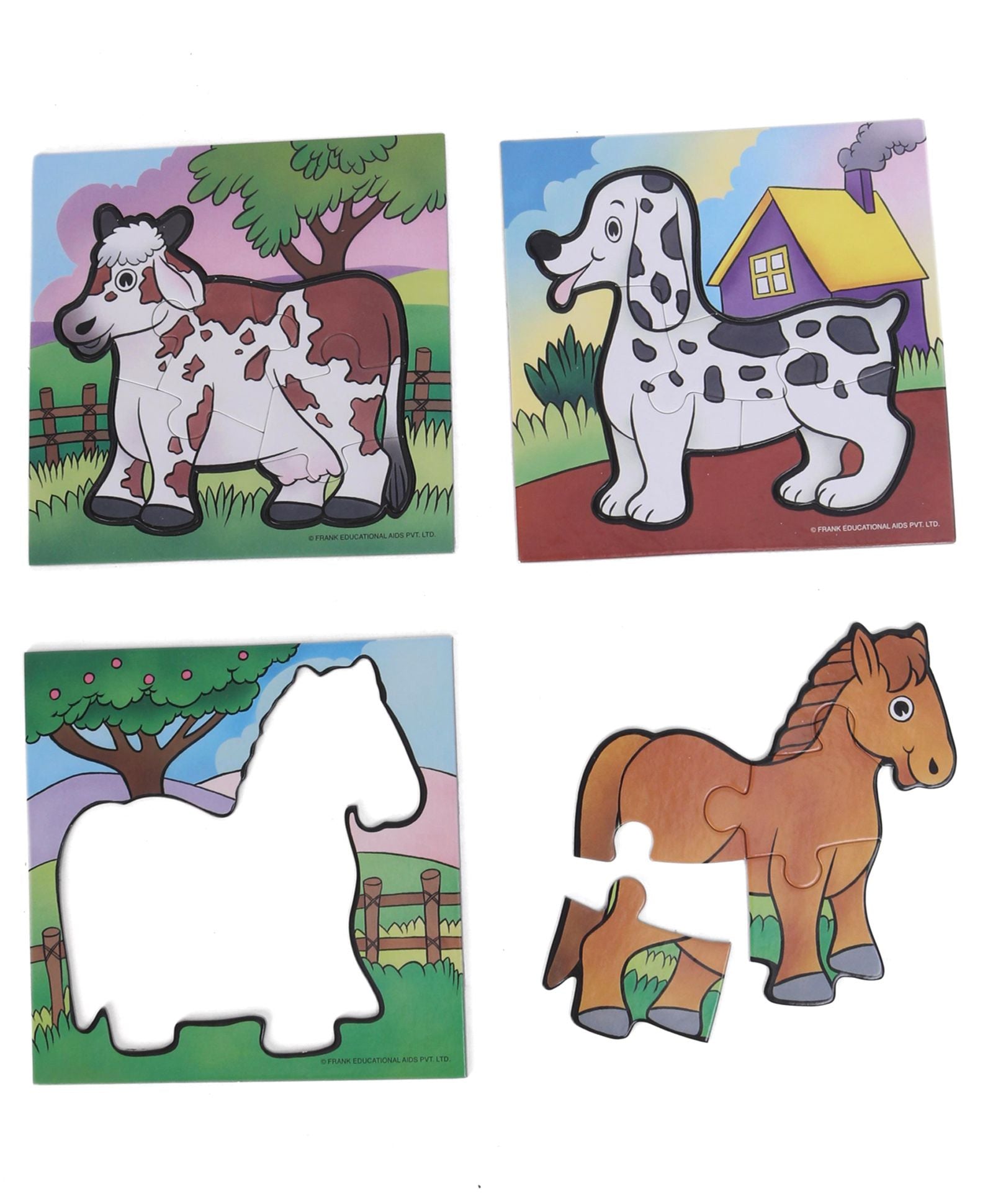 Frank My First Puzzle Play And Learn Animals Jigsaw Puzzle Set of 3 - 15 Pieces