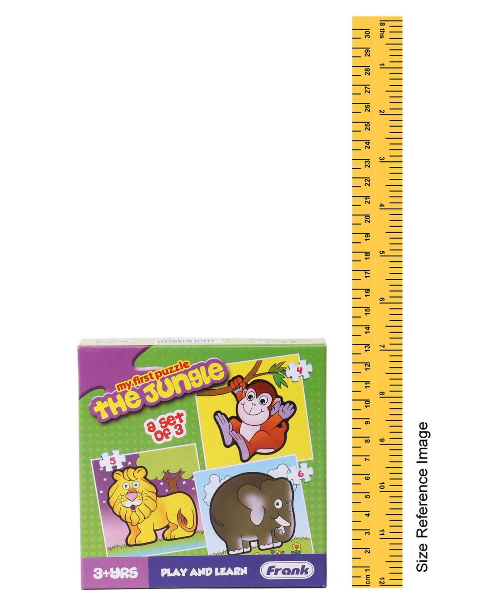 Frank Play And Learn The Jungle Jigsaw Puzzle Multicolor Set of 3 - 15 Pieces