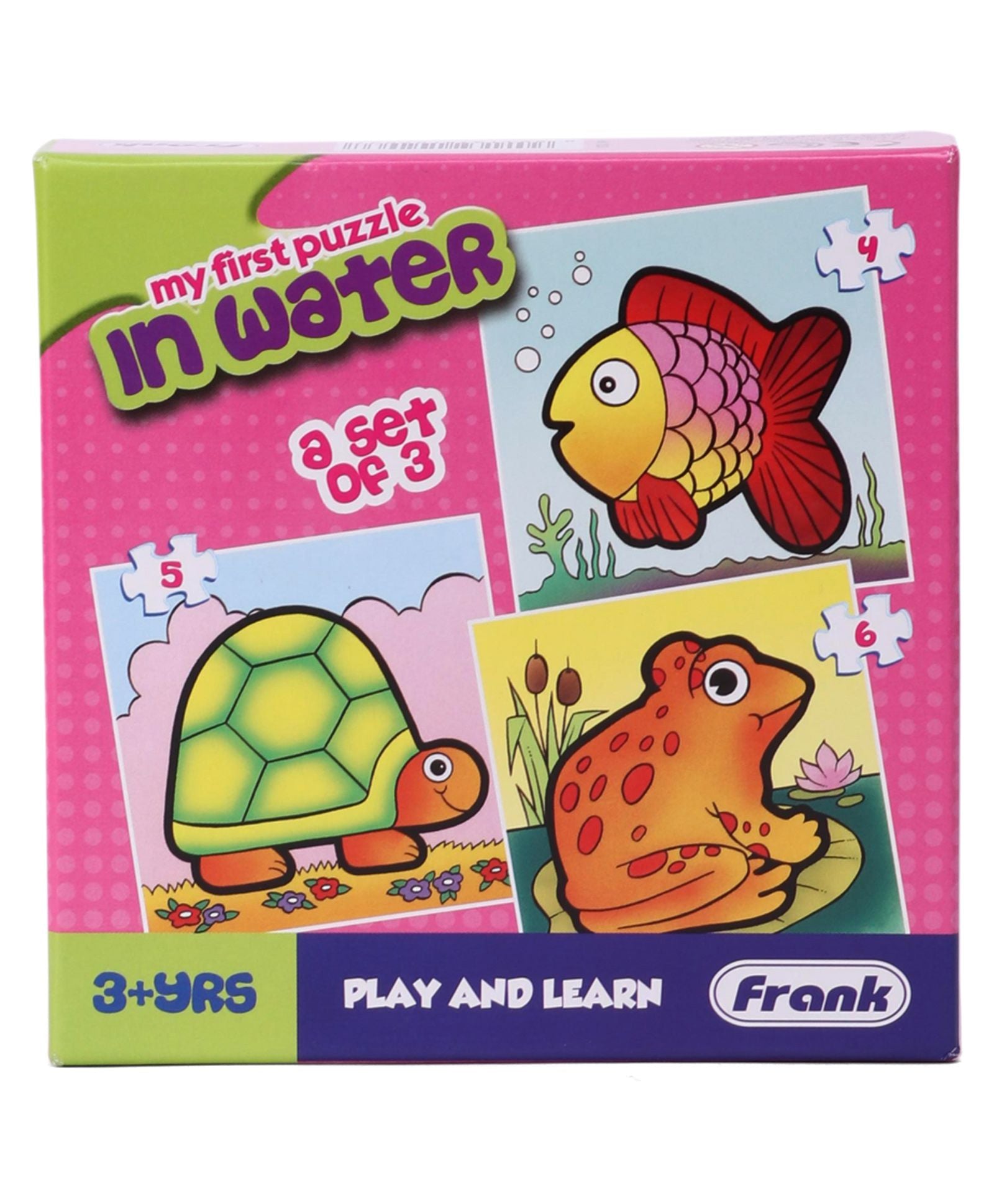 Frank Play And Learn In The Water Jigsaw Puzzle Multicolor Set of 3 - 15 Pieces