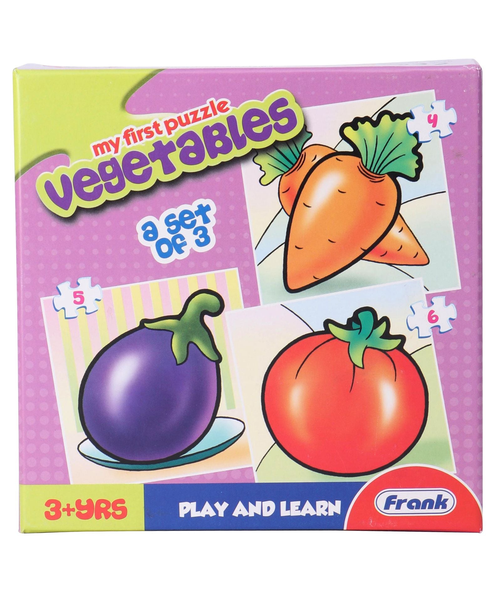 Frank Vegetables Set of 3 Multicolour - 15 Pieces