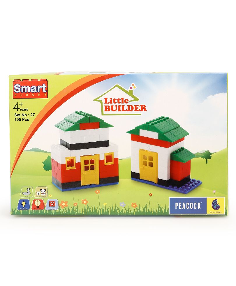 Peacock Little Builder Smart Blocks Multi Color