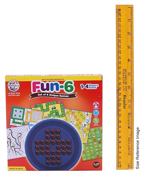 Ratna's Fun 6 - Set of 6 Unique Games - Multicolor