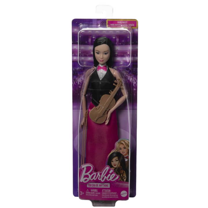 Barbie You can be anything, Violinist Musician Doll - Multicolor