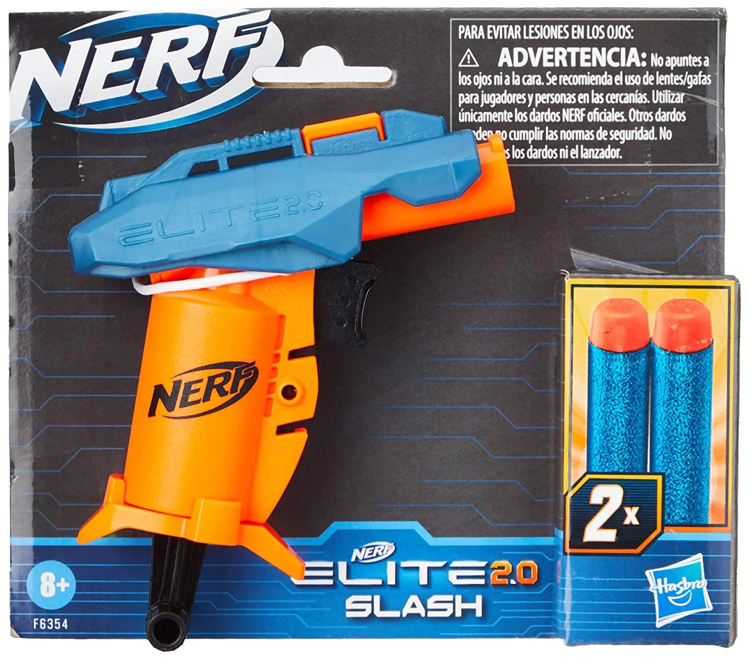 Nerf Elite 2.0 Slash Blaster, Includes 2 Nerf Elite Darts –