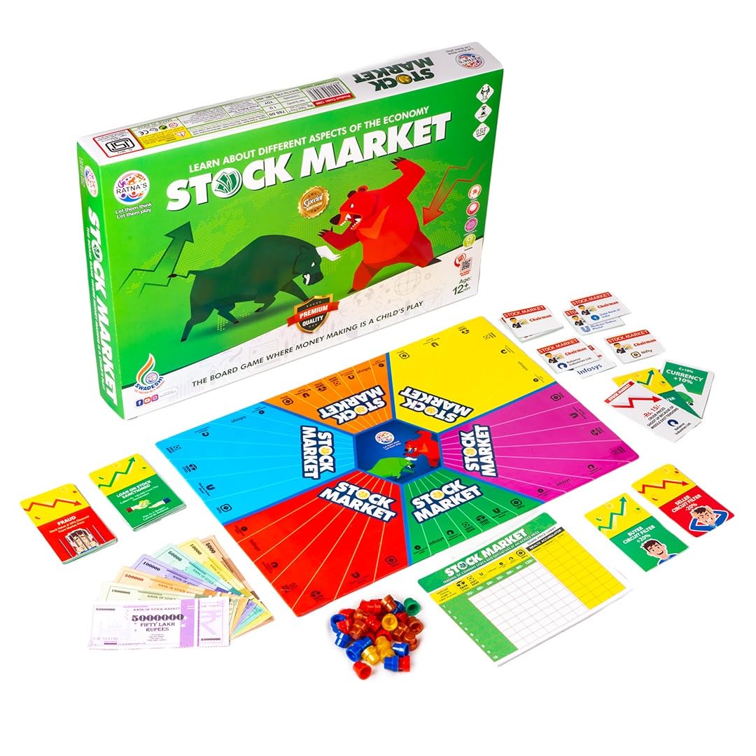 Ratna's Stock Market Board Game | Learn About Different Aspects of The Economy