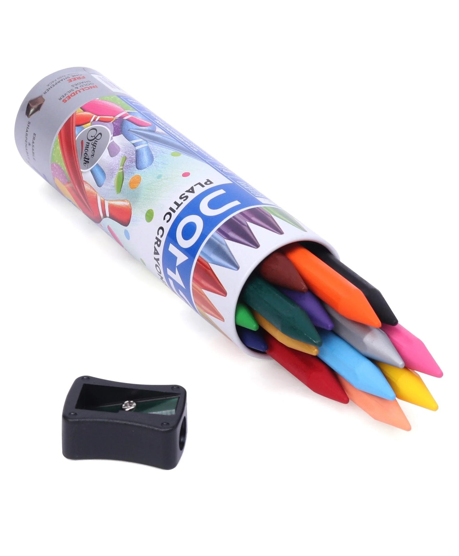 Doms Plastic Crayons - 28 Shades Crayons - Multi color - Pack of 3 Pcs