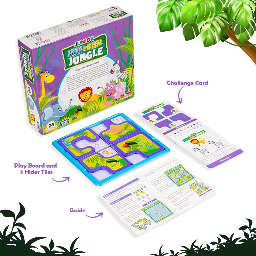 Toymate Hide N Seek Jungle Junior Brain Teasing Game - Multicolor