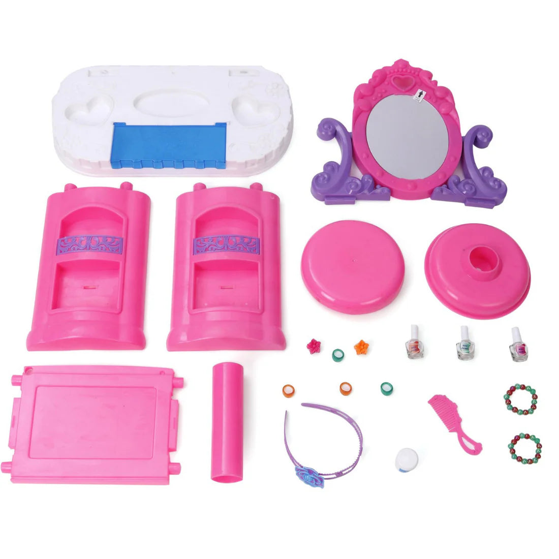 Mamma Mia My Beauty Vanity Set 3+ Age, Dressing Table, Stool, Beautiful Dressing Items