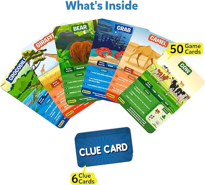 Guess in 10: Animal Planet | Trivia card game (ages 6+) | Multicolor