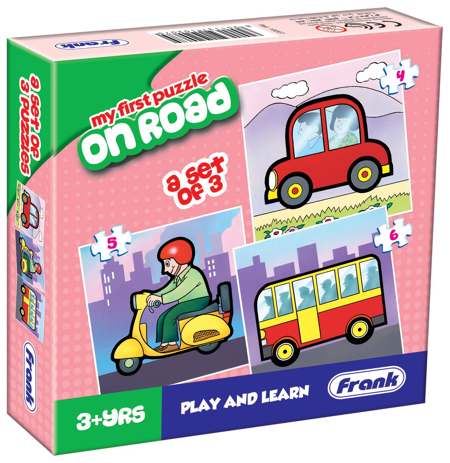 Frank On Road Puzzle for 3 Year Old Kids and Above