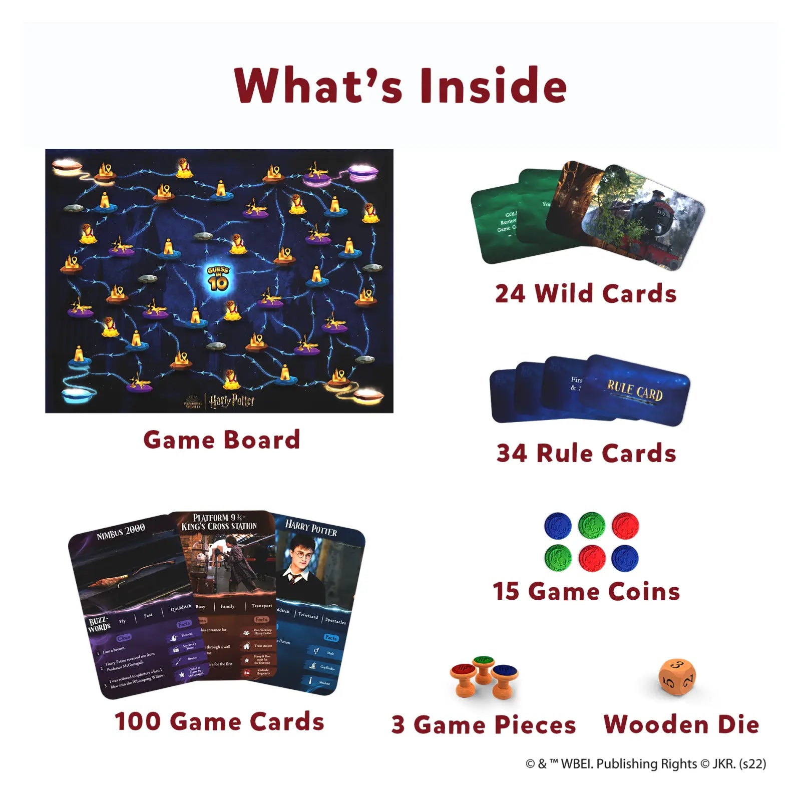 Skillmatics Guess in 10: Harry Potter Board Game | Trivia game (ages 8+)