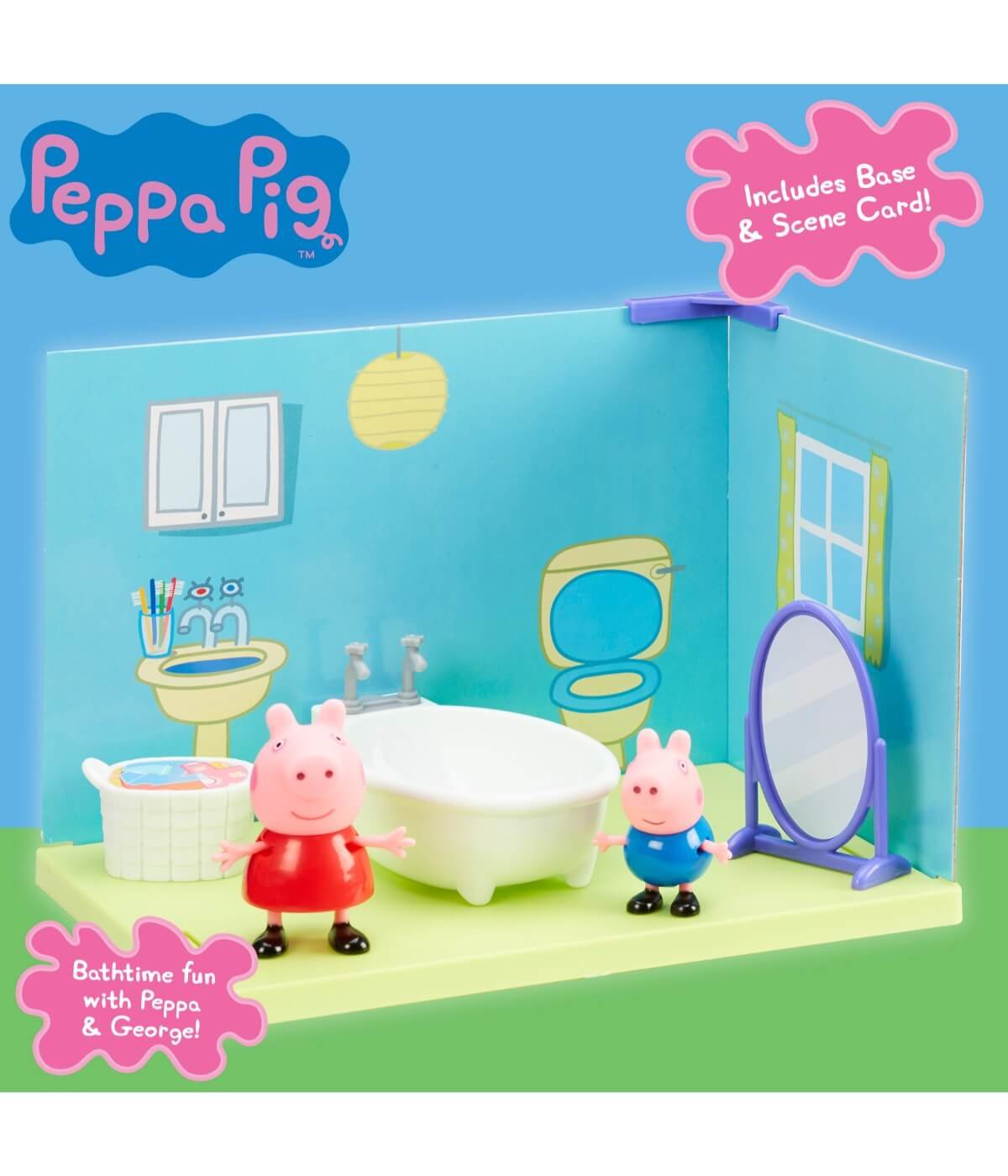 Peppa Pig - Scene Pack - Bathroom - Multicolor