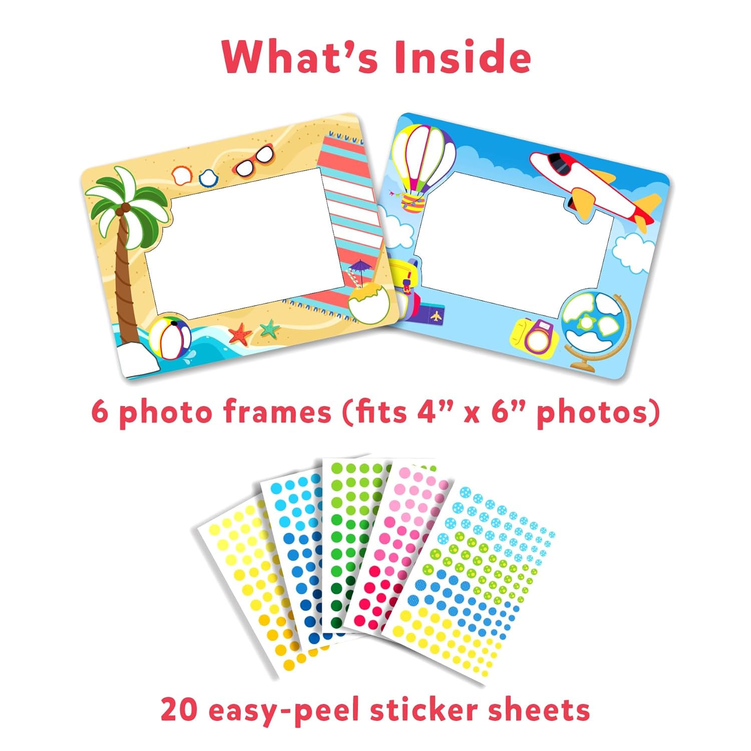 Skillmatics Dot it! - Photo Frames | No Mess Sticker Art | Multicolor