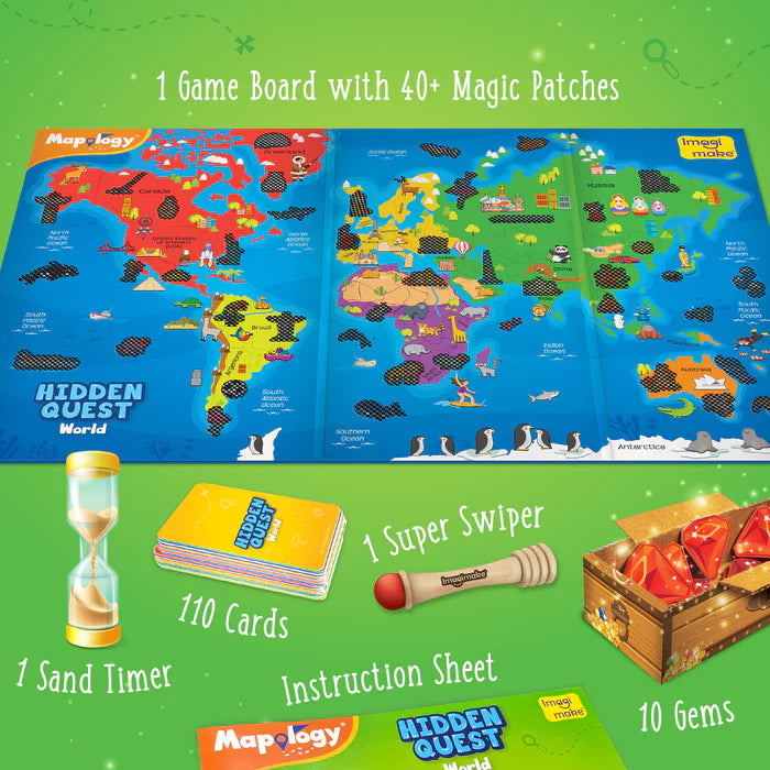 Mapology Hidden Quest World Map
