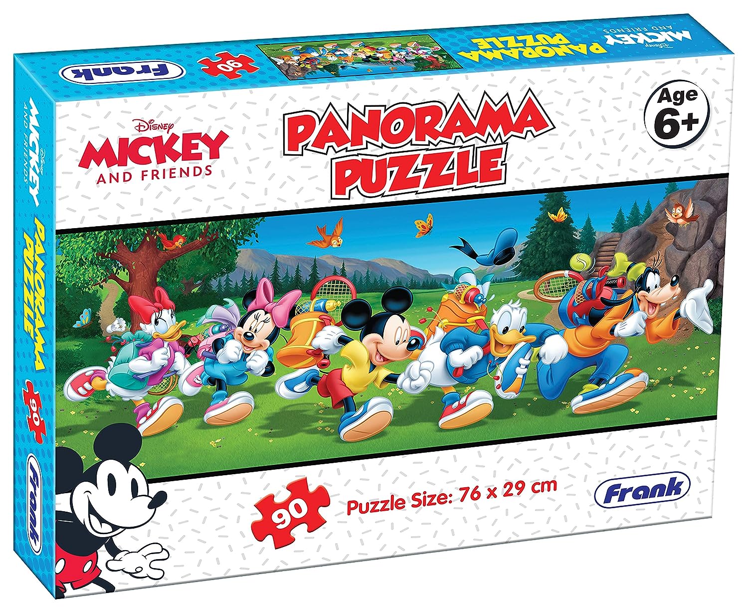 Frank Disney Mickey Mouse and Friends 90 Piece Panorama Jigsaw Puzzle