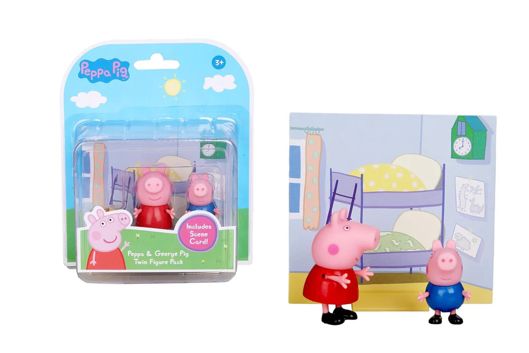 Hasbro Peppa Pig George & Peppa Twin Figure Pack - Multicolor