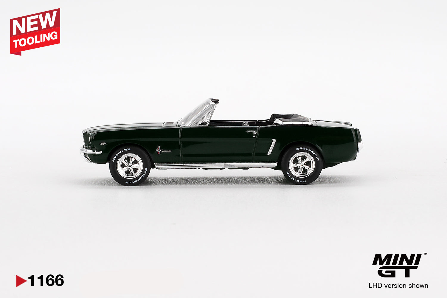Mini GT Ford Mustang Convertible 1964 Highland Green #1166 - Box Packing