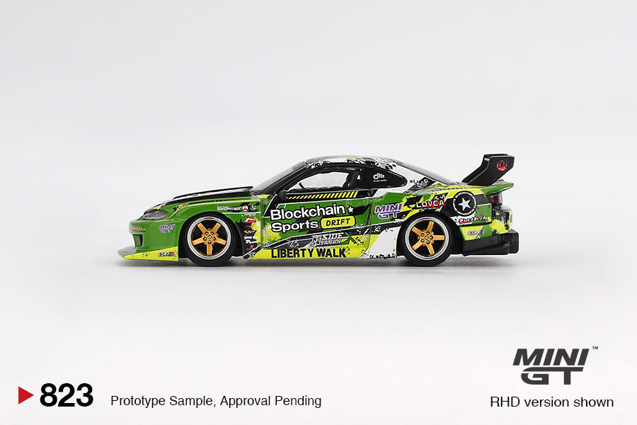 Mini GT 823 - Nissan LB Super Silhouette S15 Silvia 555 V2 2024 Formula Drift Japan
