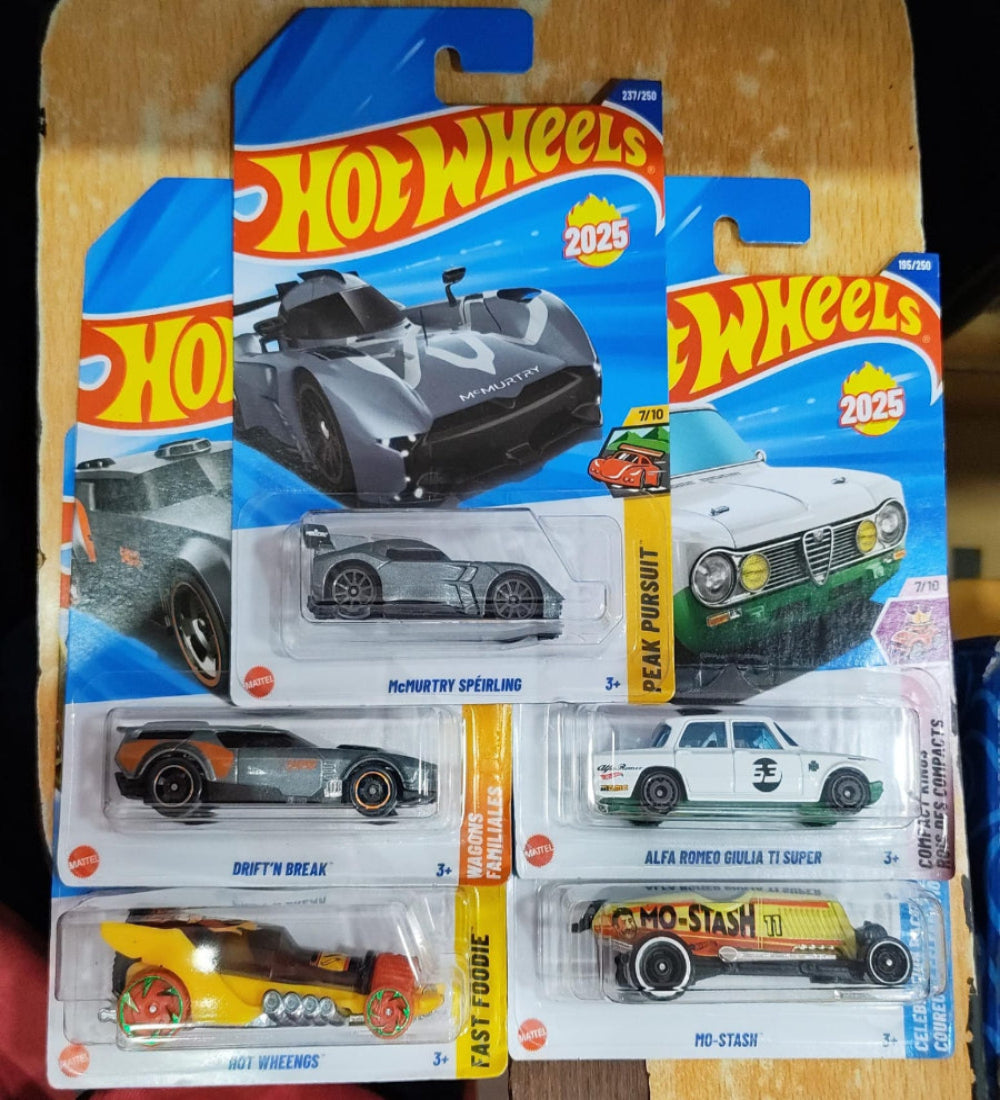 Hot Wheels Mainline - Combo Pack of 5 Cars - Mix Case 0