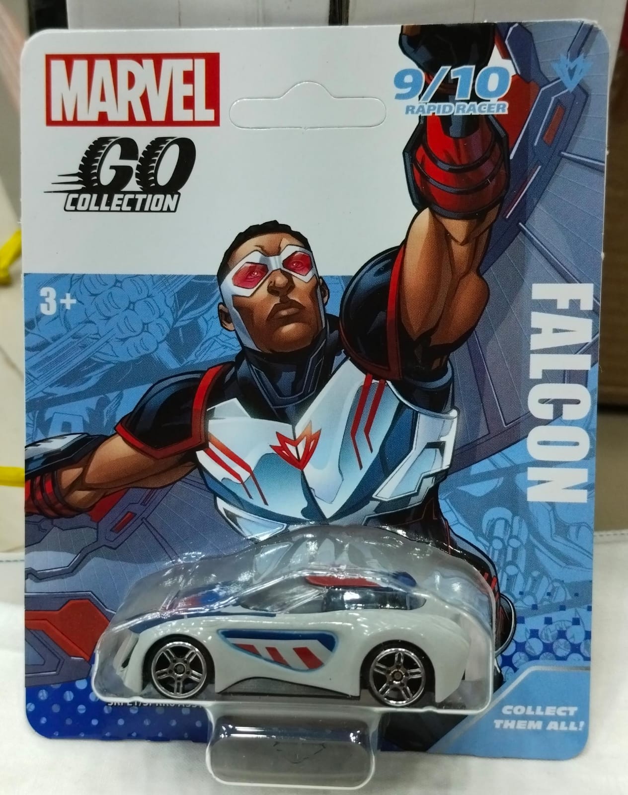 Hasbro Car Marvel Go Collection - 1:64 Scale - 09/10 - Falcon - Grey