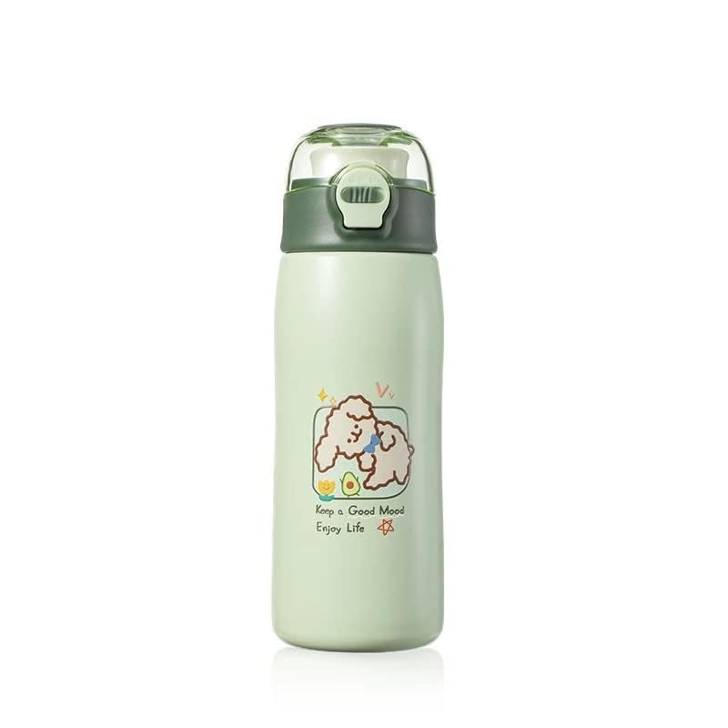 Insulated Stainless Steel Bottle - Hot and Cold Water Bottle for Girls/Flask for Kids (380ml)