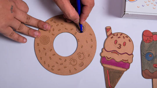 ilearnngrow Teeny Tiny DIY Dessert Craft Kit – Paint & Decorate Sweet Treat Shapes