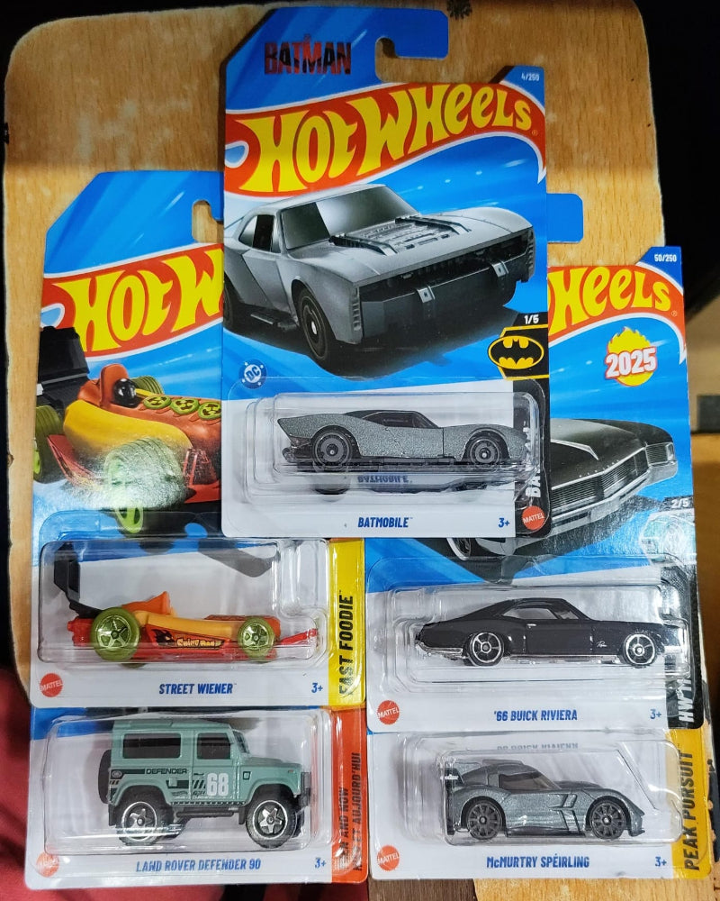 Hot Wheels Mainline - Combo Pack of 5 Cars - Mix Case 1