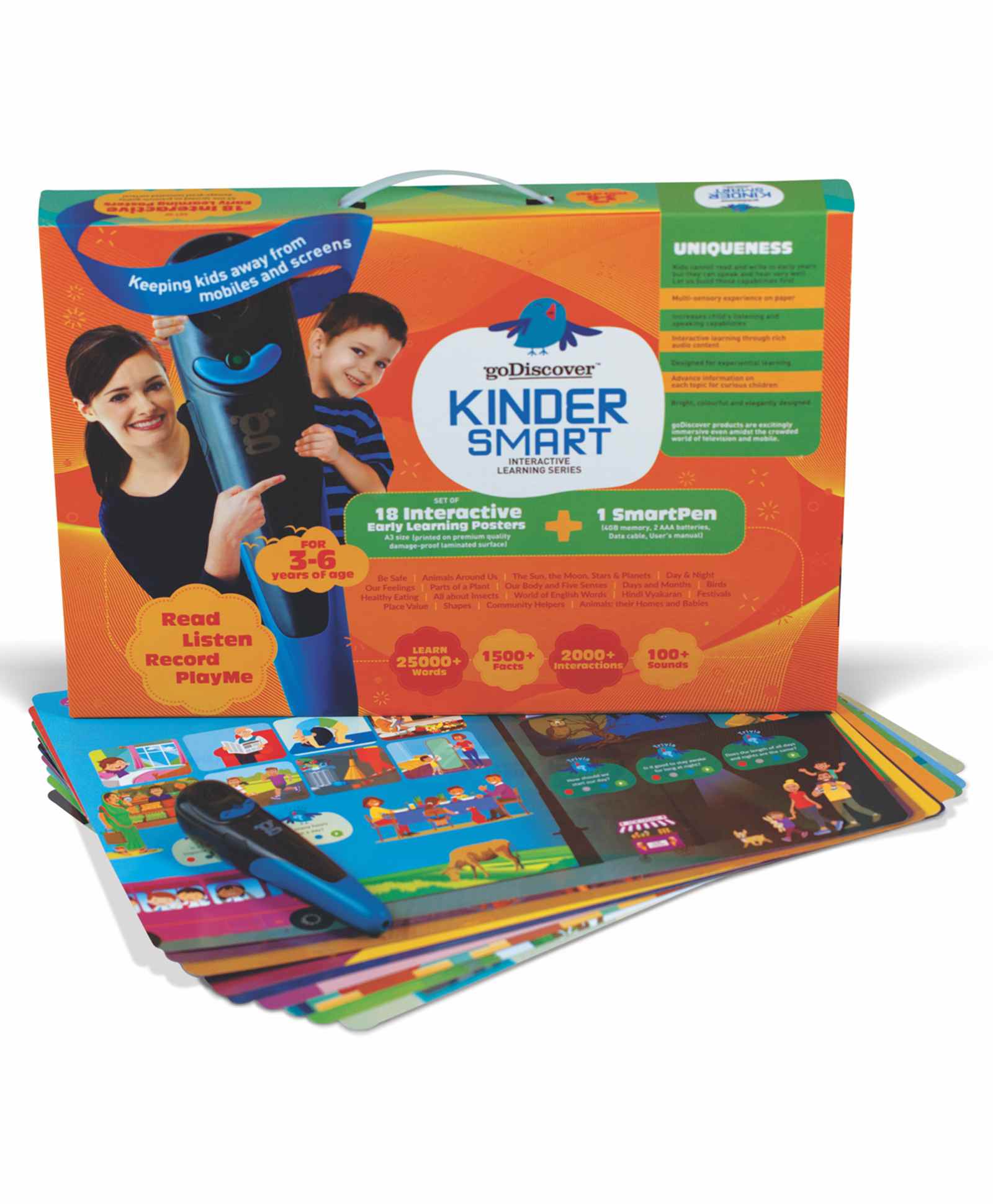 goDiscover Kinder Smart Interactive Learning Series - 18 Interactive Posters