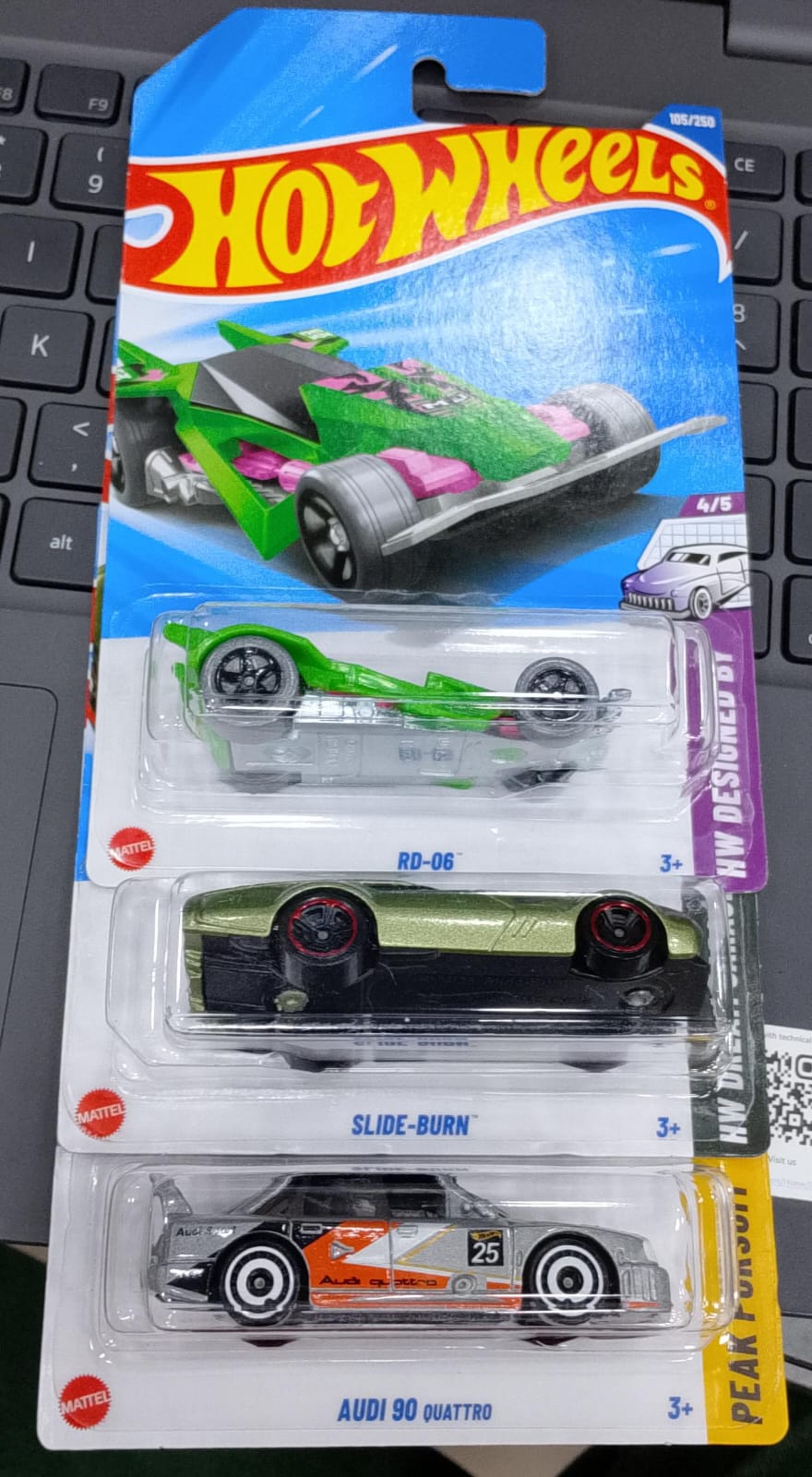 Hot Wheels Mainline - L Case (2025) - Combo Pack of 3 Cars - Long Card