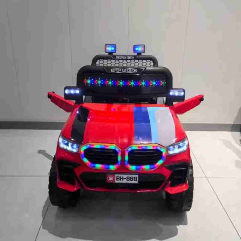 Kids 12V Electric Ride On Jeep for Kids with Remote Control, Music | Battery Operated Ride-On | Red | Suitable for 3 Years+